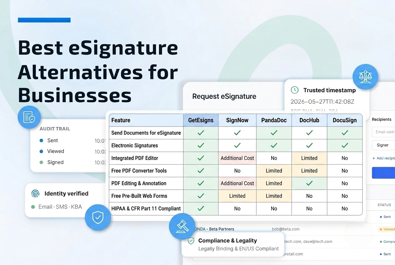 Best eSignature Alternatives for Businesses 