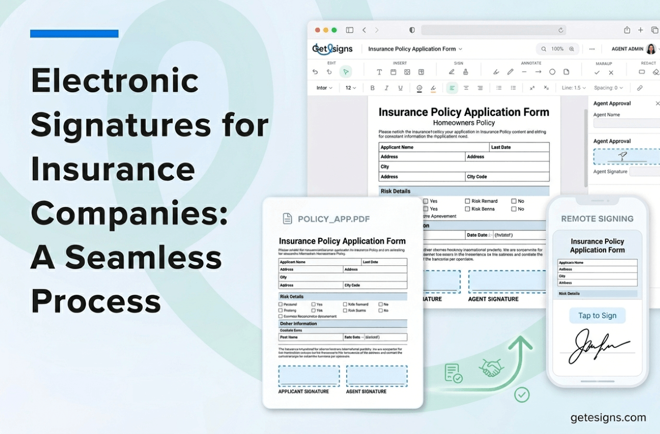 Electronic Signatures for Insurance Companies