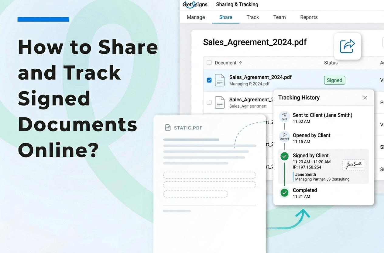 How to Share and Track Signed Documents Online